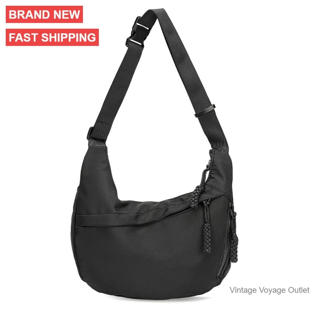 Black Crossbody Bag - Unbranded Lightweight Shoulder Bag